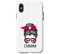 Cuban Cubana Girl Cuban Heritage Cuba Flag Coque pour iPhone X/XS