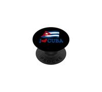Cuban Flag Cuba Design Miami Spanish Cuban PopSockets PopGrip Adhésif