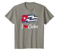 Cuban Flag Cuba Miami Cubano Spanish Cuban T-Shirt, Enfant, Ardoise, 6 Ans