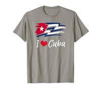 Cuban Flag Cuba Miami Cubano Spanish Cuban T-Shirt, Homme, Ardoise, M