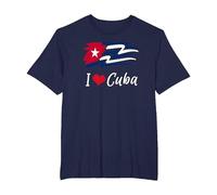 Cuban Flag Cuba Miami Cubano Spanish Cuban T-Shirt, Homme Grandes Tailles, Bleu Marine, 4X Tall