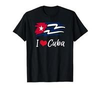 Cuban Flag Cuba Miami Cubano Spanish Cuban T-Shirt, Homme, Noir, M