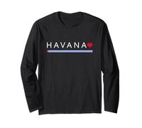 Cuban Flag Cuba Miami Havana Love Spanish Gift Manche Longue