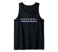 Cuban Flag Cuba Miami Havana Love Spanish Heart Débardeur