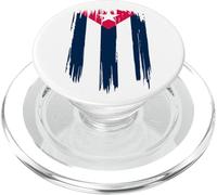 Cuban Flag Cuba White Star Proud Cubano Patria y Vida PopSockets PopGrip pour MagSafe