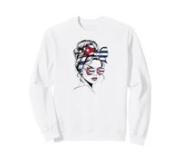 Cuban Girl Havana Cuba Culture Cuban Heritage Flag Pride Sweatshirt