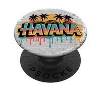 Cuban Havana Cuba Miami Spanish Cuban Roots PopSockets PopGrip Adhésif