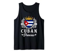 Cuban Princess Cuba Flag Proud Cuban Girl Débardeur