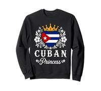 Cuban Princess Cuba Flag Proud Cuban Girl Sweatshirt