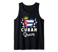Cuban Queen Cuba Flag Proud Cuban Woman Débardeur
