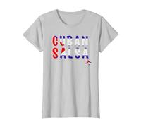 Cuban Salsa - Danse & Danseurs Salsa T-Shirt, Femme, Argent, L