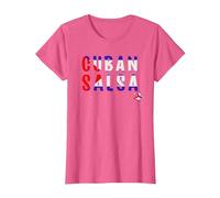 Cuban Salsa - Danse & Danseurs Salsa T-Shirt, Femme, Rose Chiné, XS