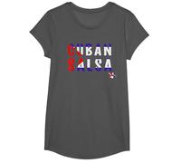 Cuban Salsa - Danse & Danseurs Salsa T-Shirt, Fille, Asphalte, S