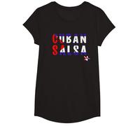 Cuban Salsa - Danse & Danseurs Salsa T-Shirt, Fille, Noir, L