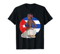 Cubana Strong Latin Girl Cuba Flag Pride T-Shirt