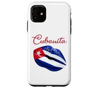 Cubanita Lips Formed by The Cuban Flag Design Coque pour iPhone 11