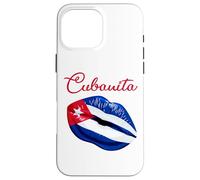 Cubanita Lips Formed by The Cuban Flag Design Coque pour iPhone 16 Pro Max