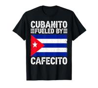 Cubanito Fueled by Cafecito Cuban Coffee Vibes T-Shirt