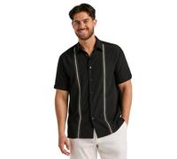 Cubavera - Chemise boutonnée - Manches Courtes Homme - noir - X-Large