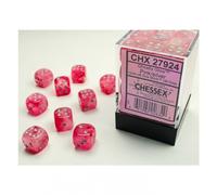Cube - 12Mm - Lueur Fantomatique Rose/Argent (Ensemble De Cubes 36 X W6)
