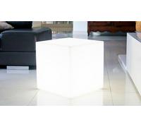 Cube 40cm lumineux blanc sur secteur Avec Culot E27