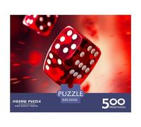 Cube 500pcs 3D Adulte Puzzle Amusant Soulagement du Stress Jouets Jeu Intellectuel Décoration de la Maison Jeu éducatif Premium & Durable 500 Pièces (52x38cm)