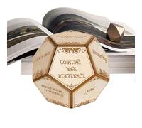 Cube à 12 faces - 12 pages différentes - Jeu de rolling Polyedral Decider Dice Game | Cubes à roulettes à 12 côtés | Jeu de société pour le décideur pour les écoles sortantes