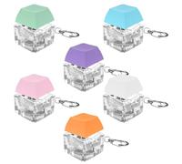 Cube Anti Stress, Jouets Anti Stress Jouets pour Enfants, Ensemble de 6 Pièces Clavier Porte-cléS Trompette, Faible Volume et Clic Anti Stress, Objet Anti Stress Adulte Clicker Tdah Autisme Cadeau