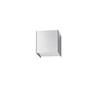 Cube Applique Murale Inox Verre Argent Bureau B : 9 CM G9 Moderne Wandleuchte