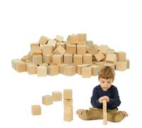 cube bois 1cm x 1cm x 1cm 500 pièces mini blocs en bois naturel non traité pour bricolage, activité manuelle, décoration, éducation, modélisme, couleur bois clair