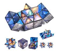 Cube Casse-tête 3D 2 Pièces Cube 3D Infini Cadeaux Cube Infini Cubes D'étoiles Jouets La Créativité Cube Magique Jouet Anti-Stress Créativité Cube 2 en 1 Magique du Ciel Etoilé Cube