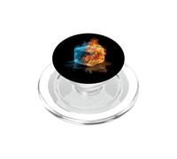 Cube Chaud et Froid pour Les Amateurs de Costumes de Flammes glacées PopSockets PopGrip pour MagSafe