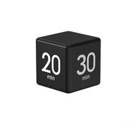Cube, compte à rebours de cuisine, mini réveil de cuisine, minuterie de gestion pour une gestion précise du temps, pour la cuisine, les études (noir)