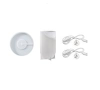 Cube Cylindrical Resin Silicone Mold Base Bracket Mold with 2 USB Powered