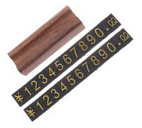 Cube D’affichage des Prix en Bois et Plastique, 1 Set