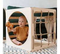 Ette Tete CUBITRI • Cube de jeu grimpant en bois + maisonnette