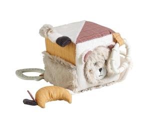 Cube D'activité Bébé En Velours - Timouki Beige TU