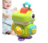 Cube d'activité éducatif dinosaure avec anneau à déchirer supérieur et | Jouet cube sensoriel multiactivité pour la maison, l'extérieur, l'école, les enfants et les filles