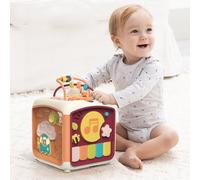 Cube D'activité Pour Bébé 7 En 1, Jouet Éducatif, Trieur De Perles Musicales, Labyrinthe, Comptage, Découverte, Jouets Éducatifs Pour Enfants