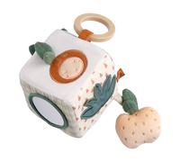 Cube d'activités bébé en velours - botanica blanc TU