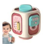 Cube d'Activités Bébé - Jeux de Motricité Fine - Cube Sensoriel Interactif d'Éveil Motricité Fine Manipulation pour Fille Bébé Voyage