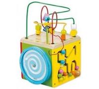 Cube d'activités en bois 20x20x35 cm - dès 24 mois multicolore G