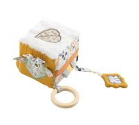 Cube d'activités en coton - promenons nous blanc TU