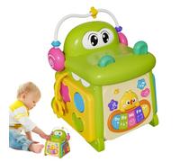 Cube d'Activites Enfant, Jeu Sensoriel Crocodile Musical Interactif et Amusant, Jeu Sensoriel, Idéal pour École Maternelle Voyage Anniversaire Halloween Cadeau Garçons