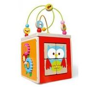 Cube d'activités Hibou multicolore G