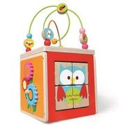 Cube d'activités Hibou multicolore G