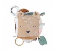 Noukies – Cube d'activités pour bébé Babou & Kendi – Jouet d'éveil – Caramel – Cadeau naissance
