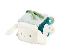 Nattou Lapidou Cube d’activités Doux - Peluche d'activités bébé - Jouet éducatif - 18 cm - Vert Tendre