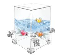 Cube d'aquarium en acrylique - Tour de poisson en acrylique, aquarium au-dessus de l'eau | Aquarium pour l'aménagement paysager, zone d'observation pratique, augmente l'espace d'activité des poissons