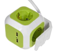 cube de 4 prises 2x USB Prise de courant Schuko Support de protection pour enfants